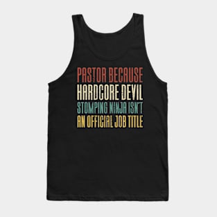 Pastor Church Jesus Tank Top